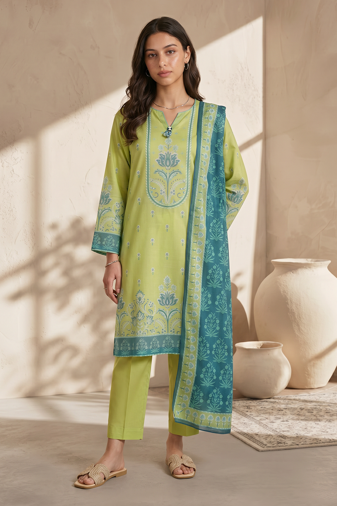 Kurta Dupatta Trouser - 2174