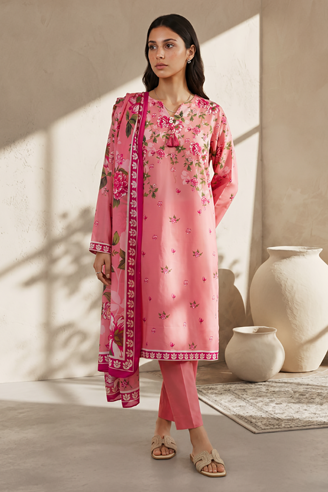 Kurta Dupatta Trouser - 2179
