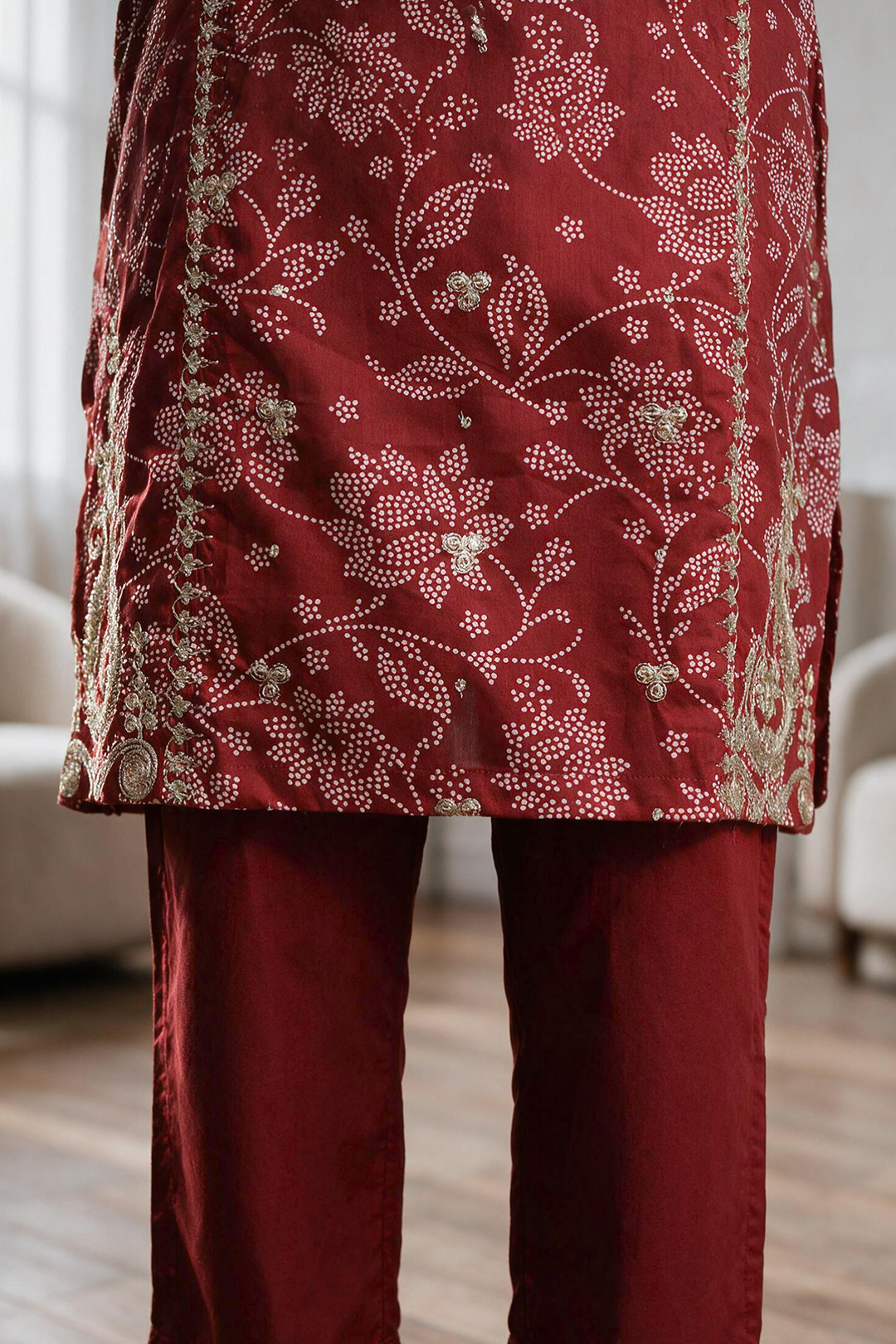 Embroidered Kurta Dupatta Trouser - 2191