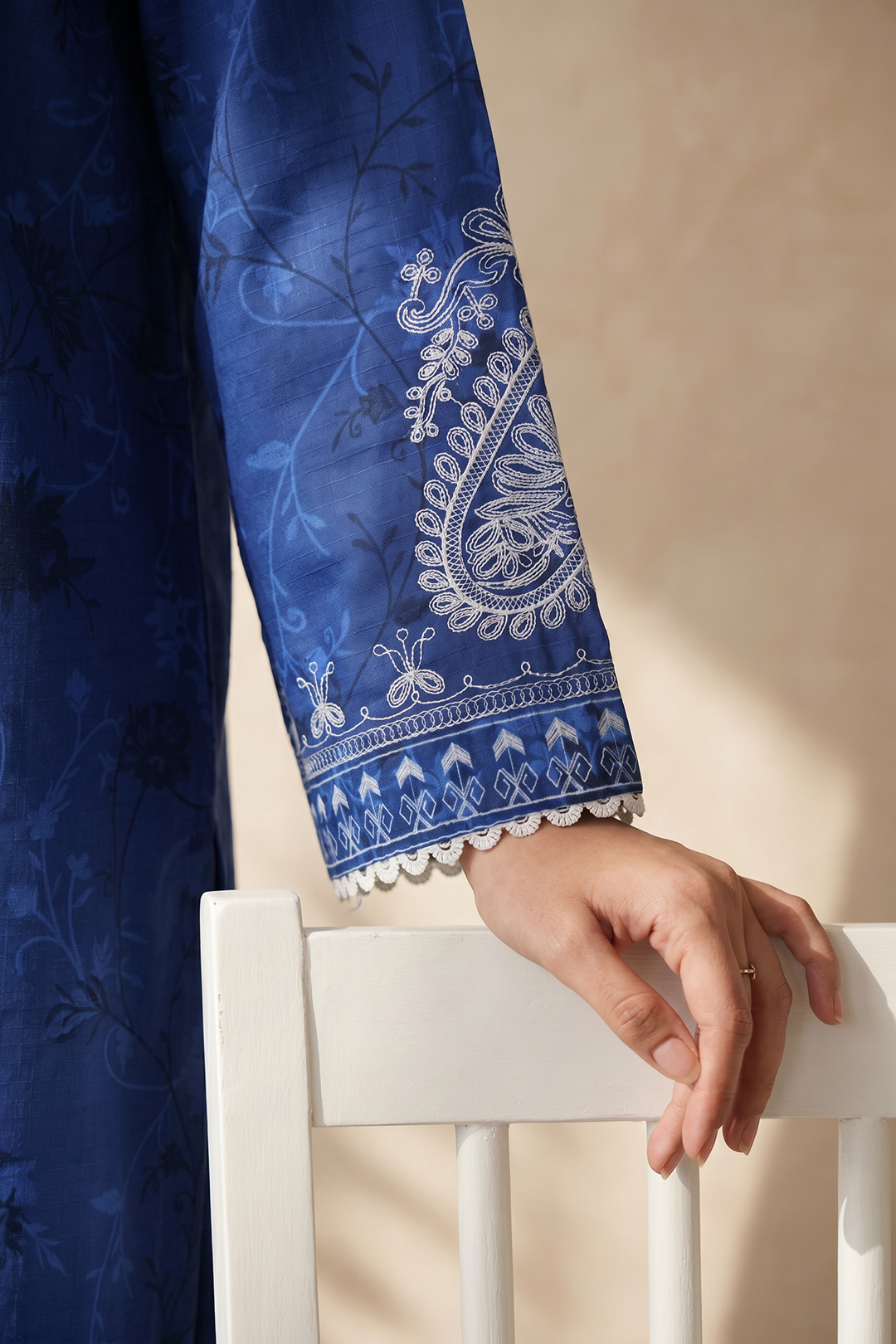 Embroidered Kurta Dupatta Trouser - 2192