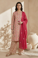 Embroidered Kurta Dupatta Trouser - 2195
