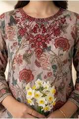 Embroidered Kurta Dupatta Trouser - 2197