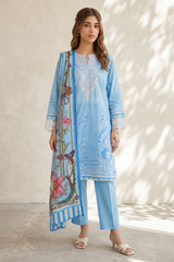 Embroidered Kurta Dupatta Trouser - 2199