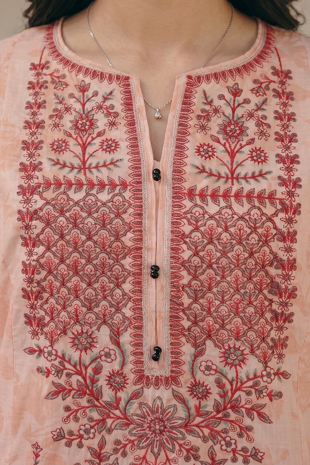 Embroidered Kurta Dupatta Trouser - 2200
