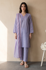 Embroidered Kurta Dupatta Trouser - 2208