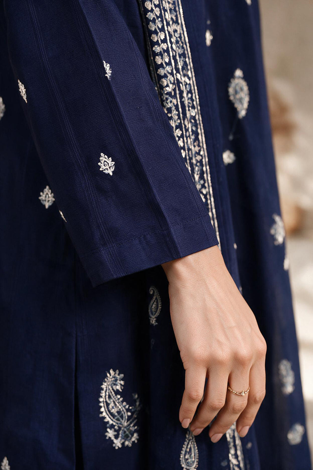 Embroidered Kurta Dupatta Trouser - 2211