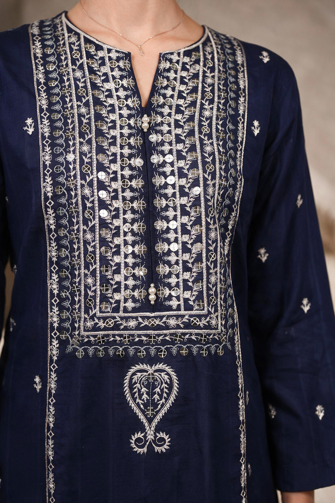 Embroidered Kurta Dupatta Trouser - 2211