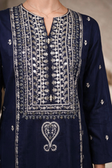 Embroidered Kurta Dupatta Trouser - 2211
