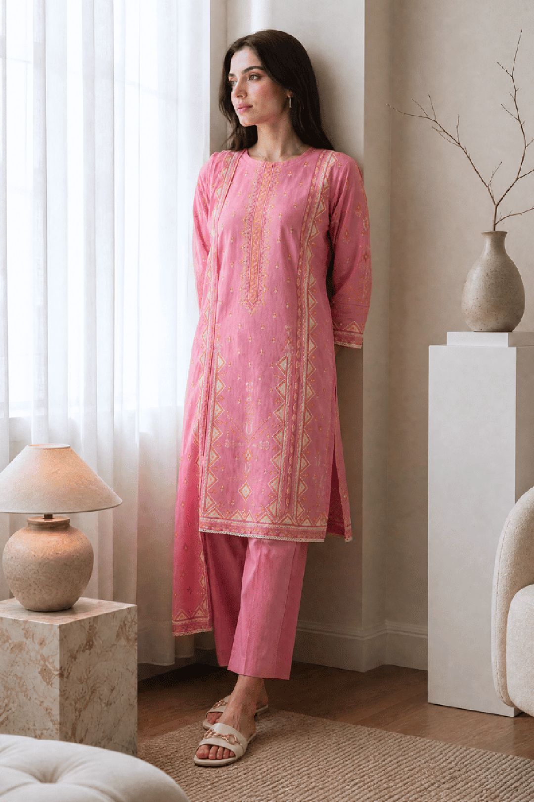 Kurta Dupatta Trouser - 2448