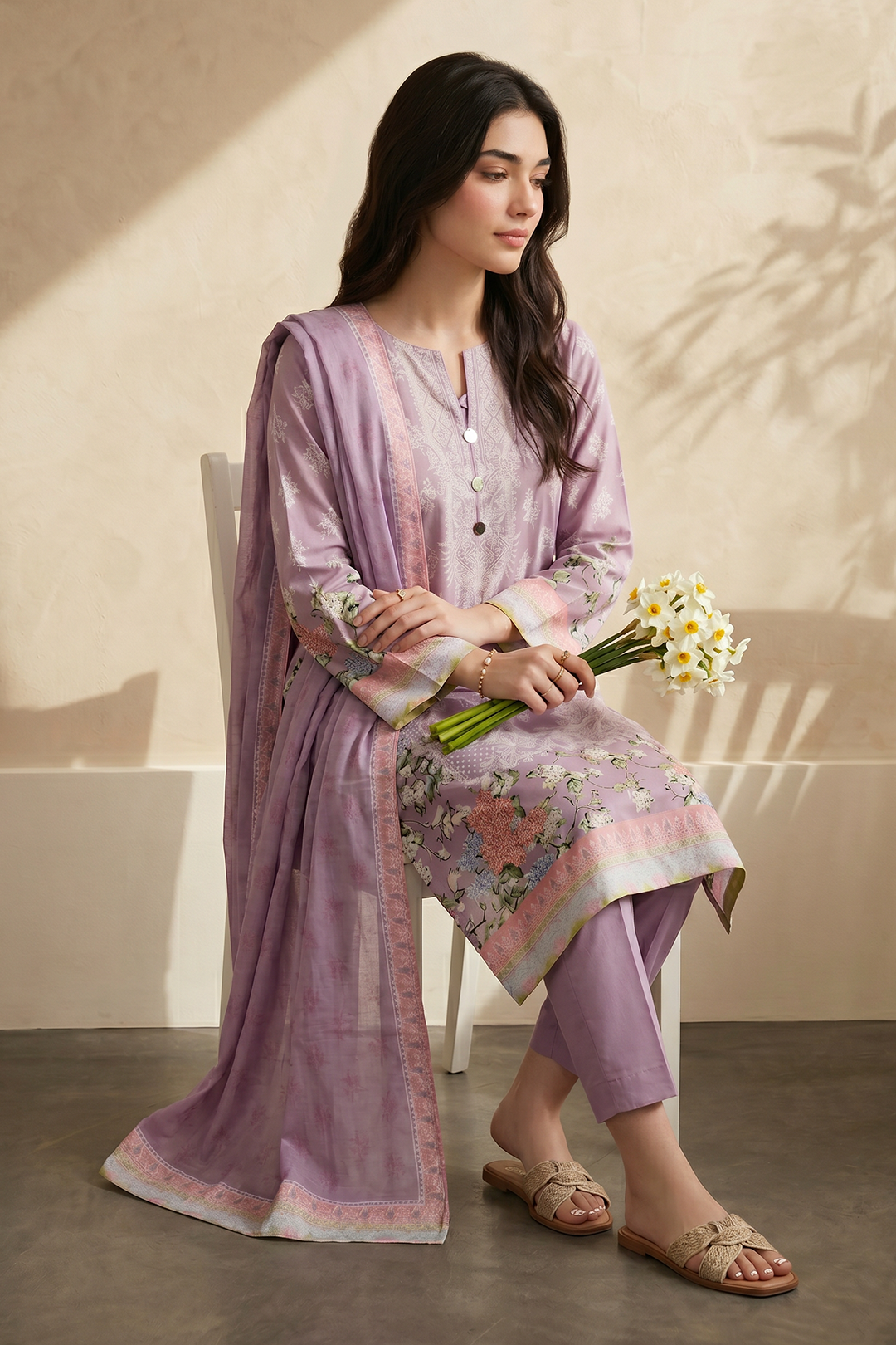 Kurta Dupatta Trouser - 2454