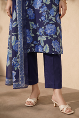 Embroidered Kurta Dupatta Trouser - 2455