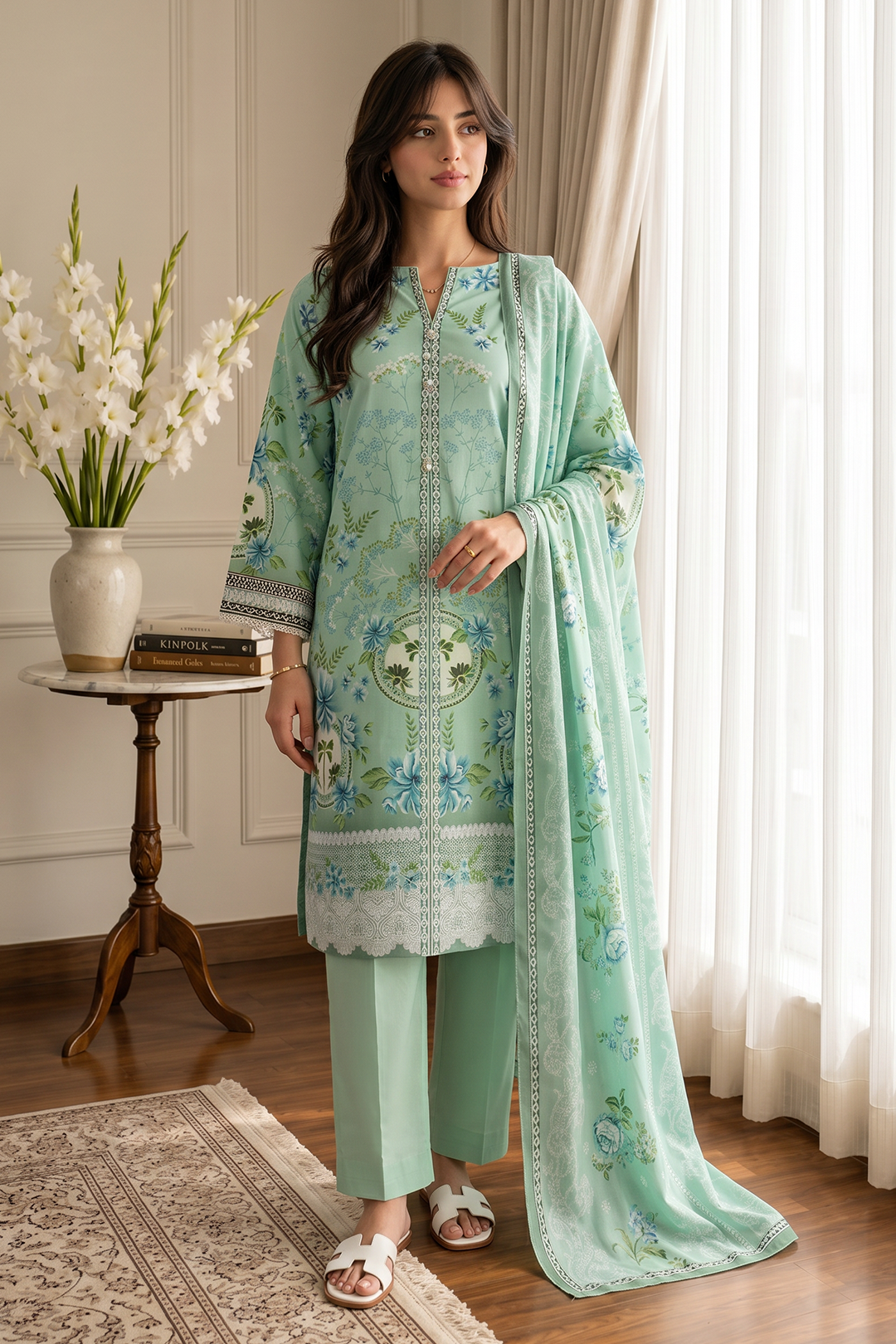 Kurta Dupatta Trouser - 2485