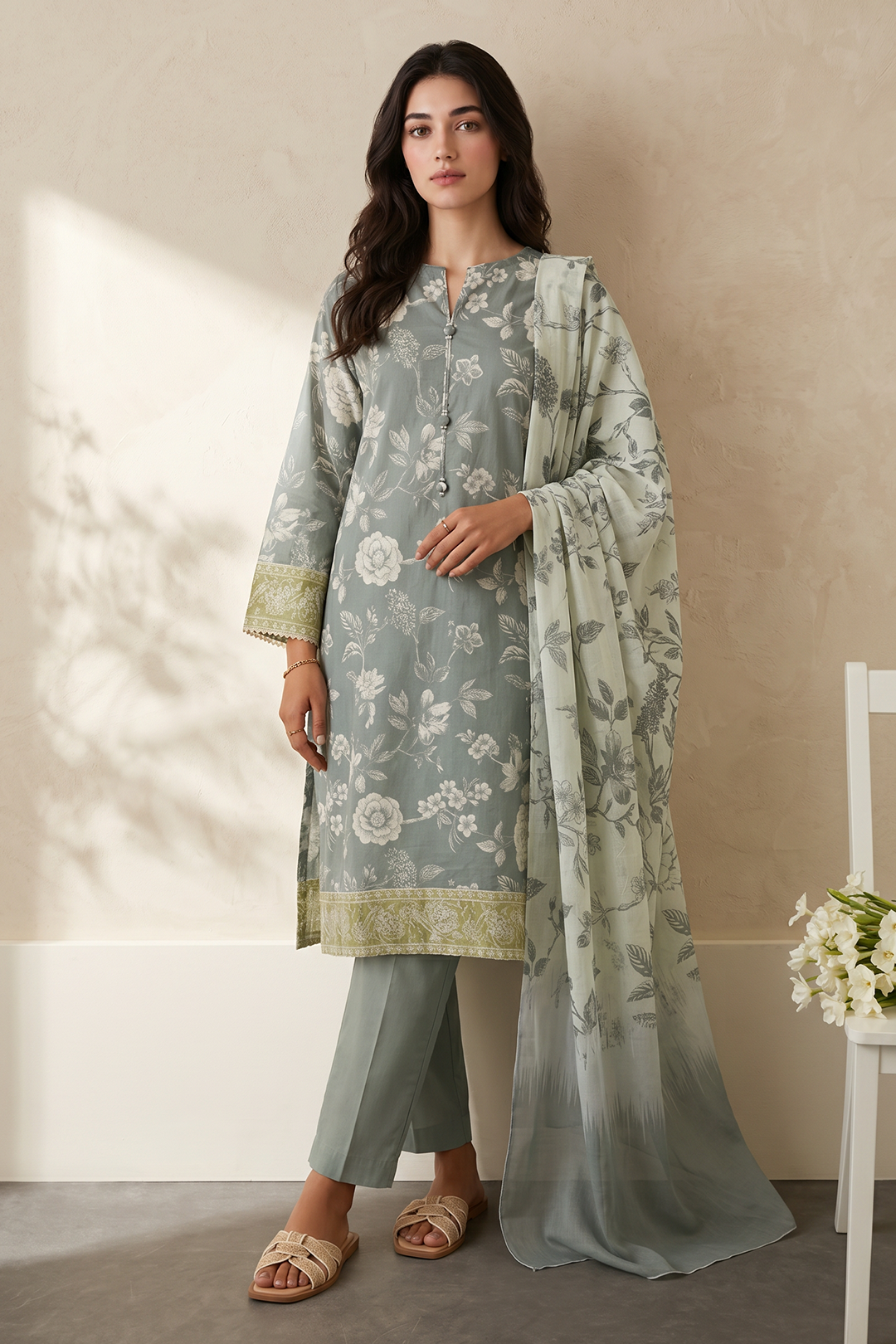 Kurta Dupatta Trouser - 2489