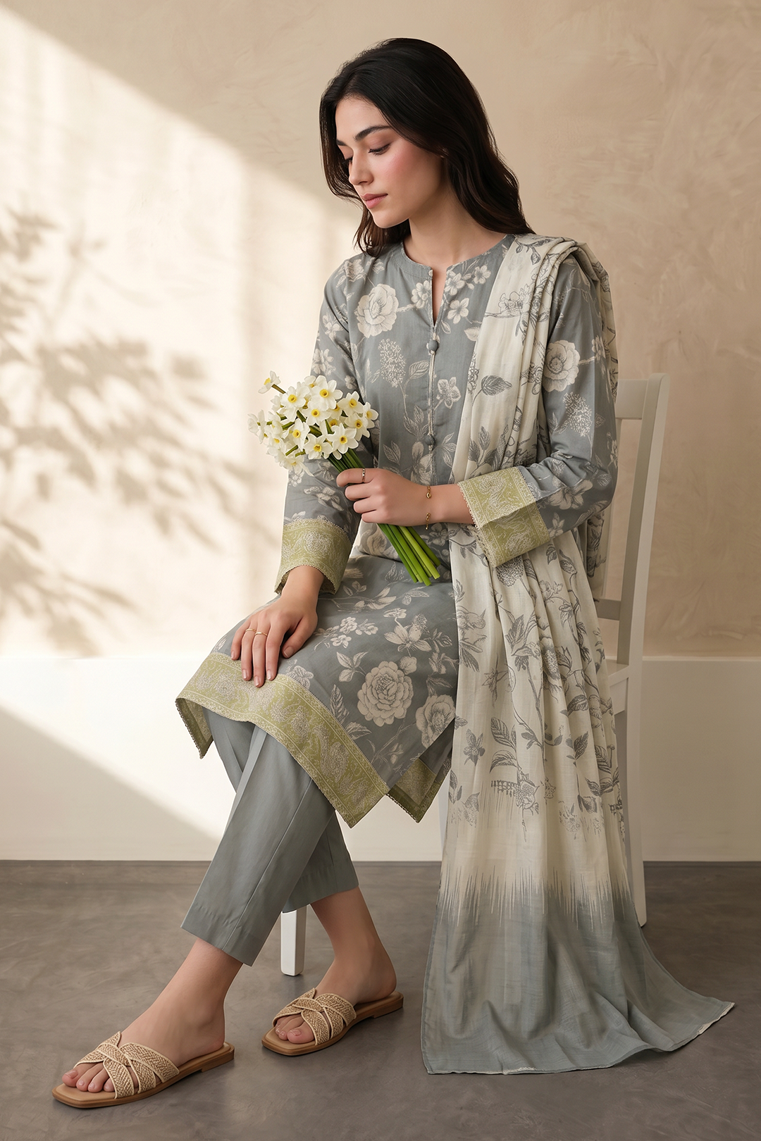 Kurta Dupatta Trouser - 2489