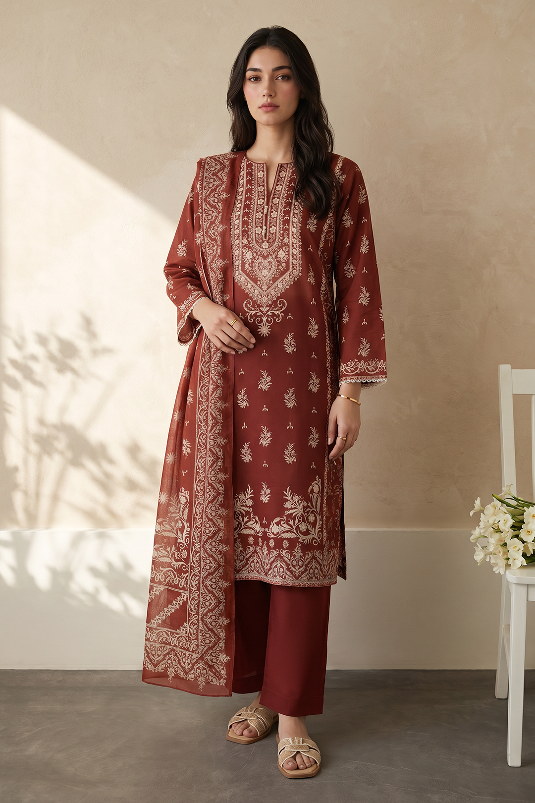 Kurta Dupatta Trouser - 2491