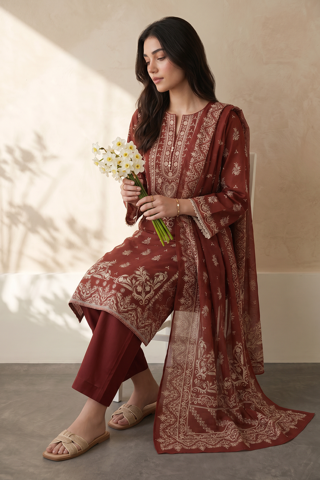 Kurta Dupatta Trouser - 2491