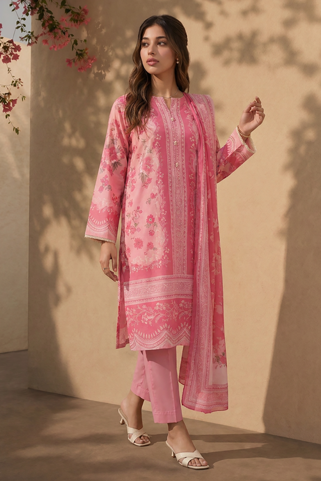 Kurta Dupatta Trouser - 2495