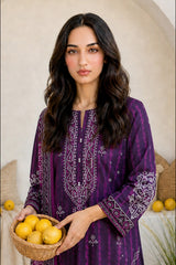 Embroidered Kurta Dupatta Trouser - 2509
