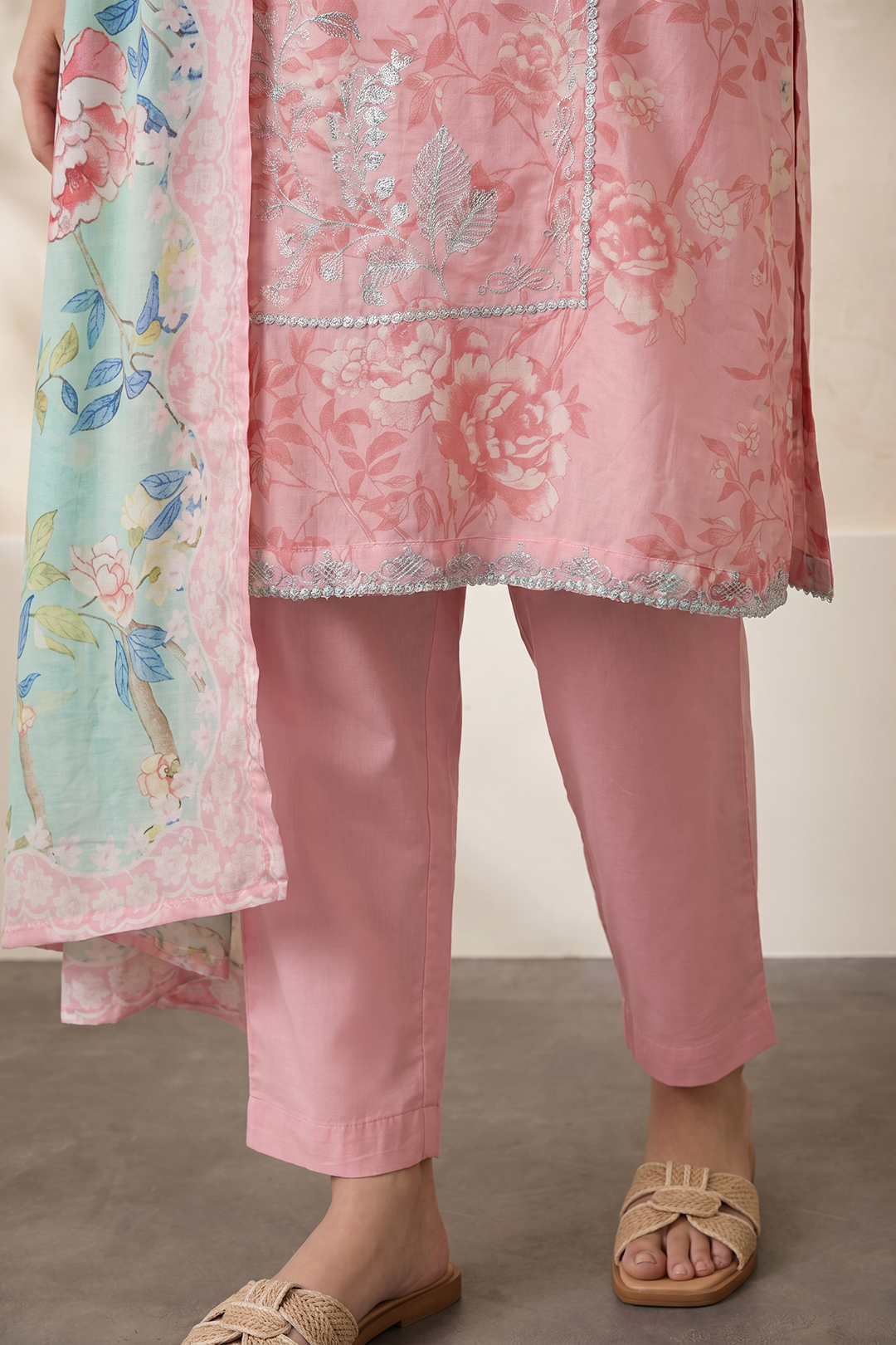 Embroidered Kurta Dupatta Trouser - 2512