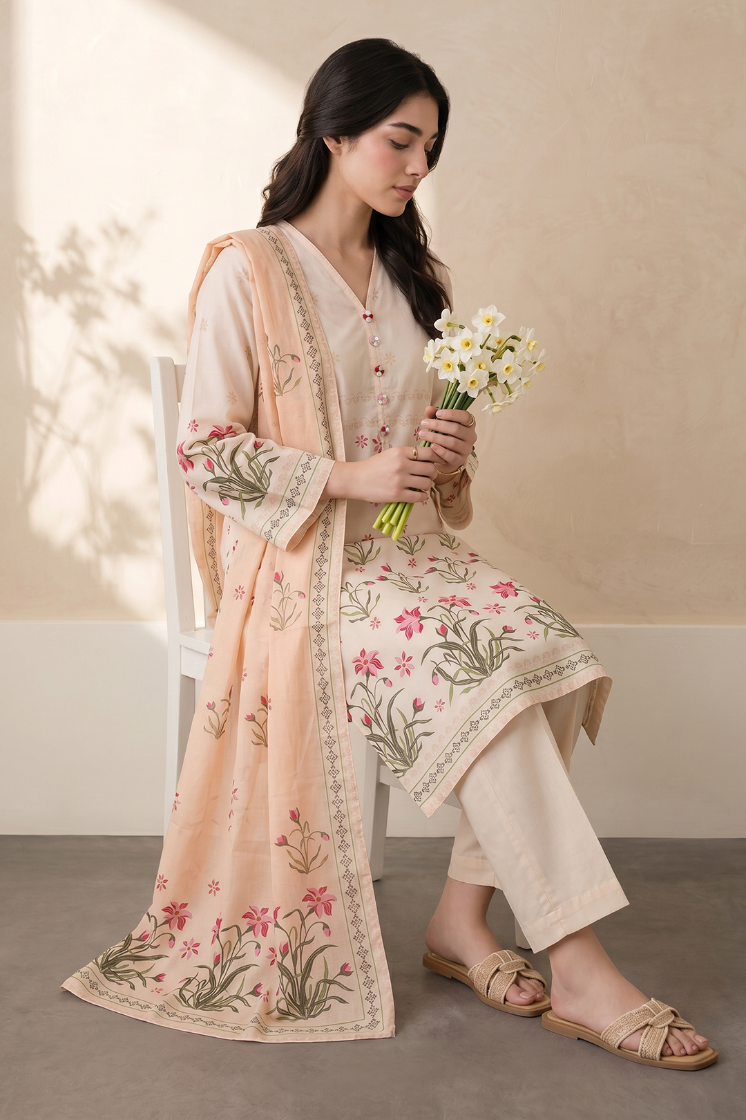 Kurta Dupatta Trouser - 2674
