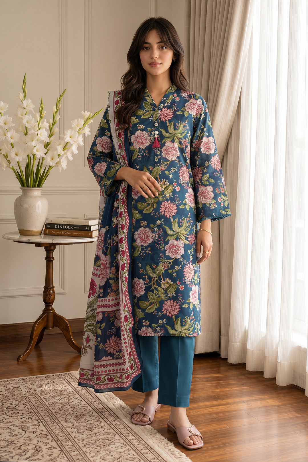 Kurta Dupatta Trouser - 2677