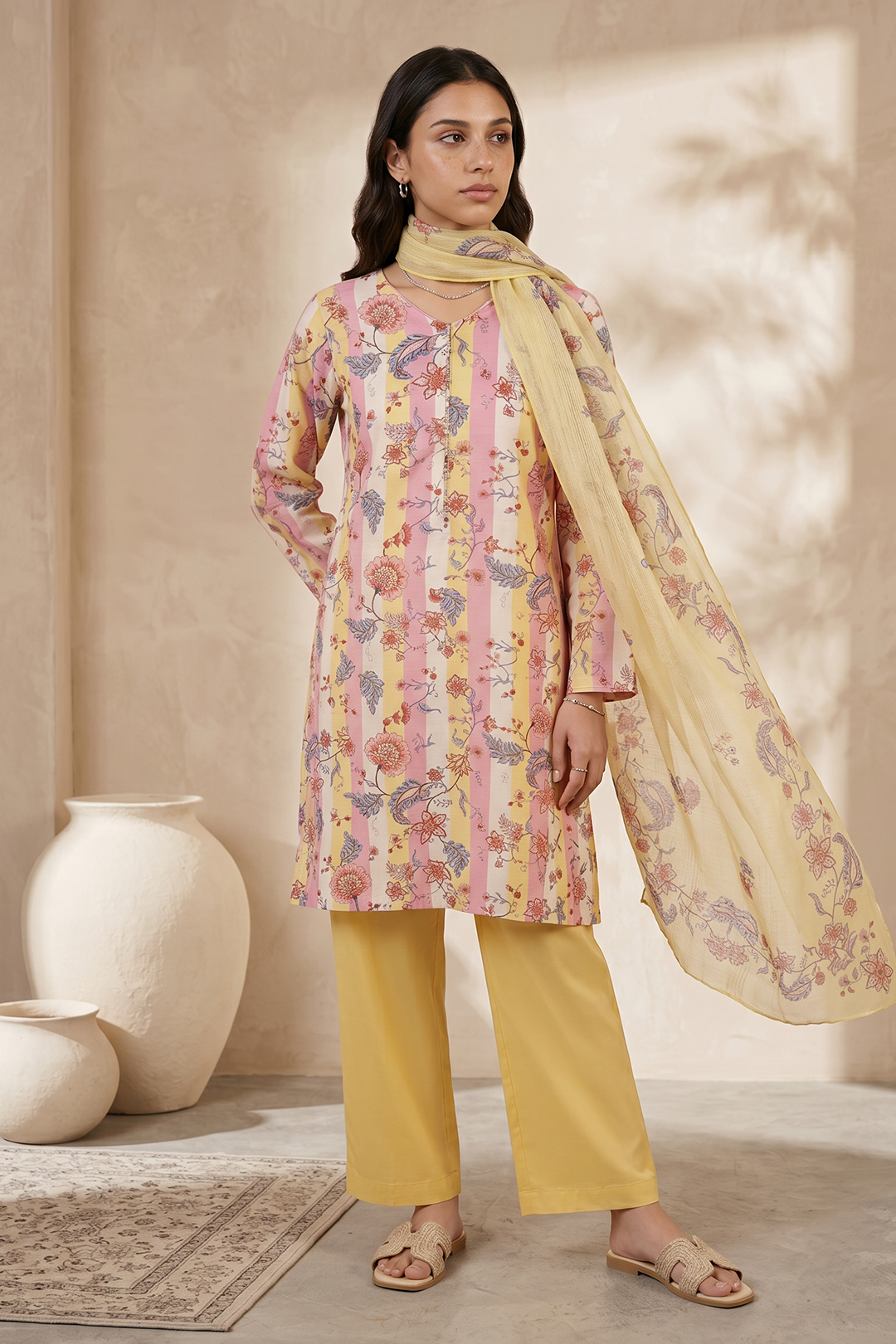 Kurta Dupatta Trouser - 2678