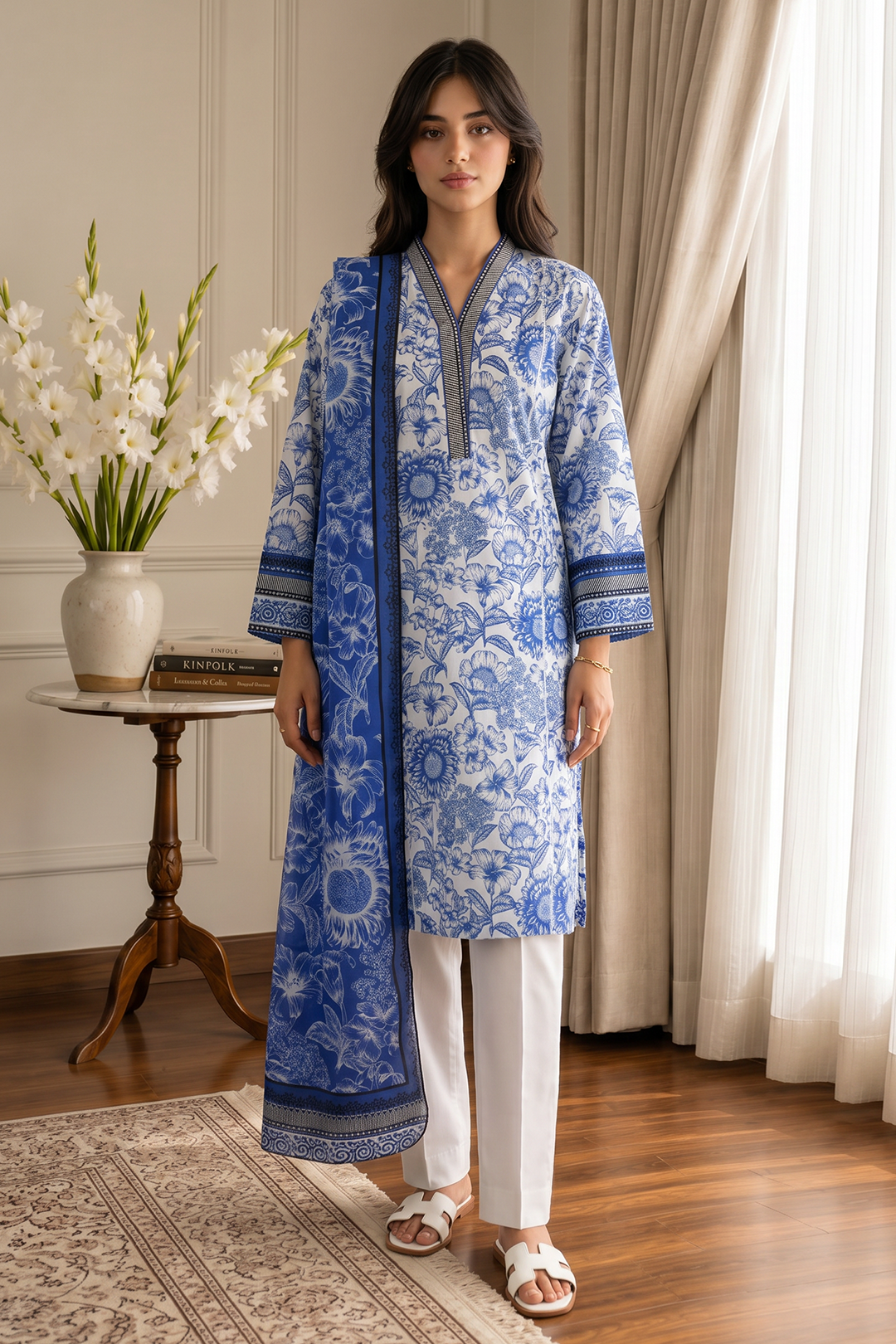 Kurta Dupatta Trouser - 2686