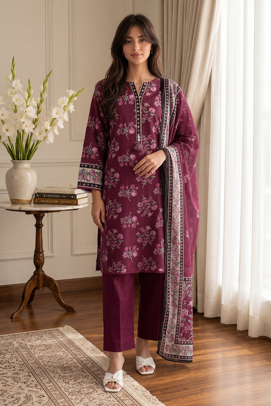 Kurta Dupatta Trouser - 2695
