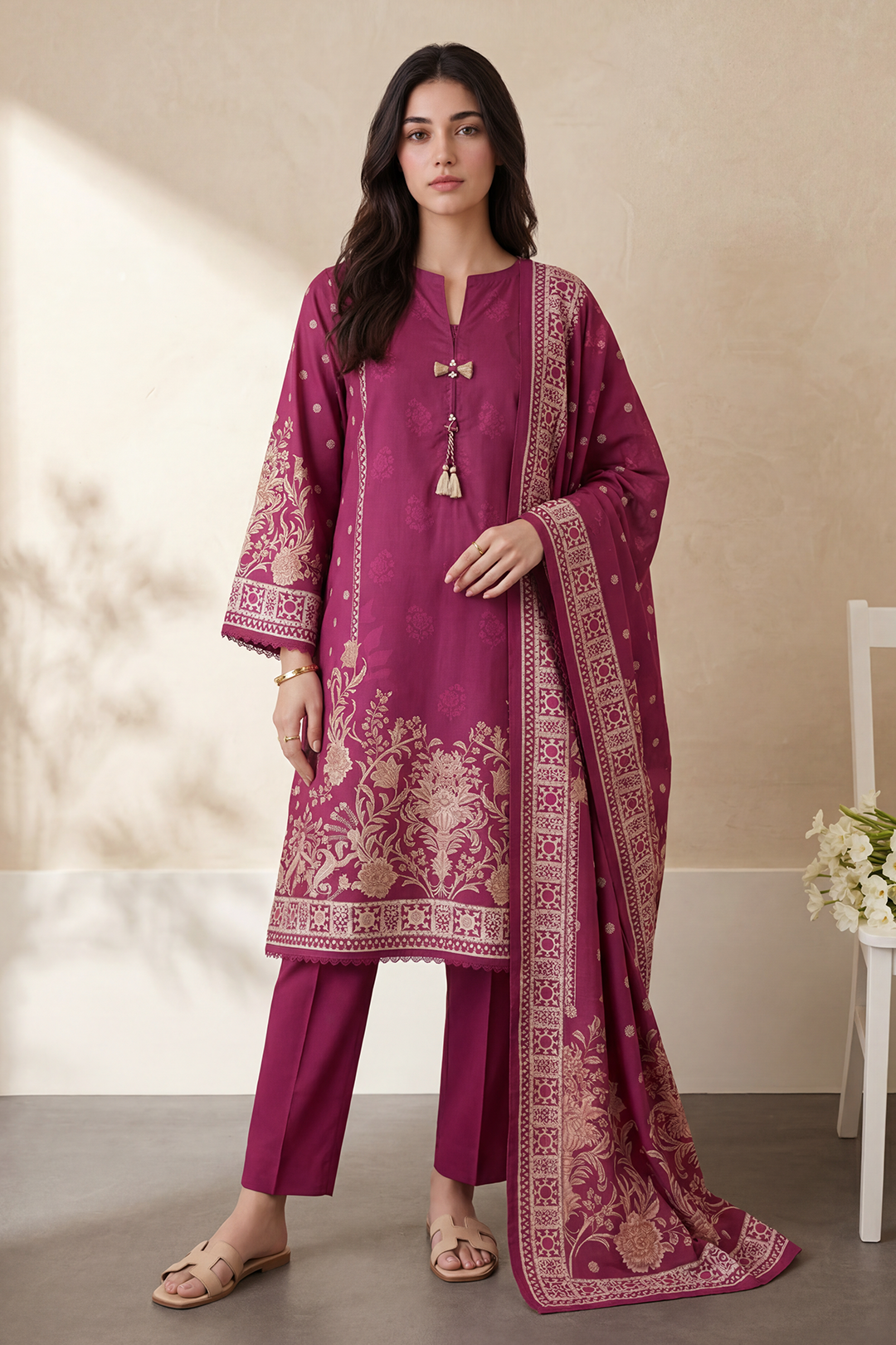 Kurta Dupatta Trouser - 2705