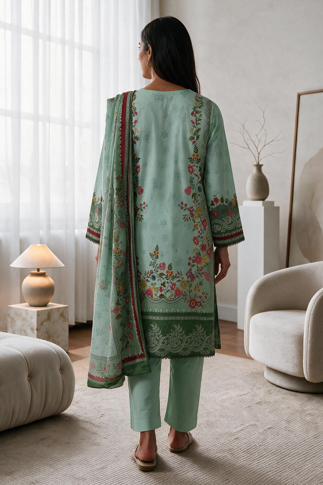 Kurta Dupatta Trouser - 2827