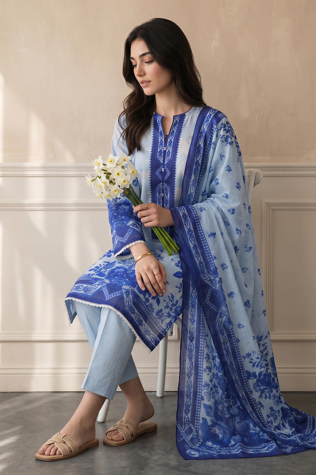 Kurta Dupatta Trouser - 1950