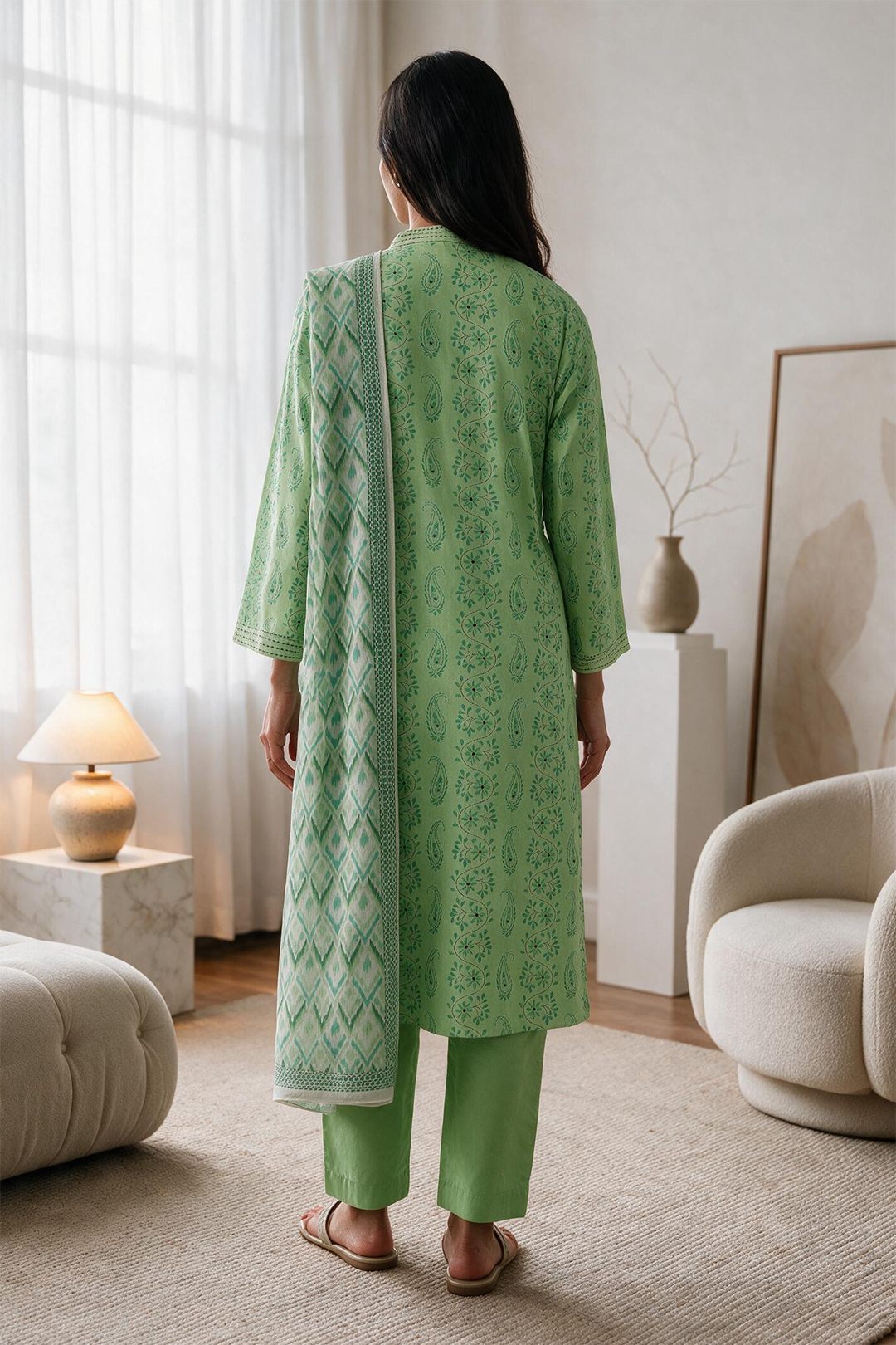 Kurta Dupatta Trouser - 2966
