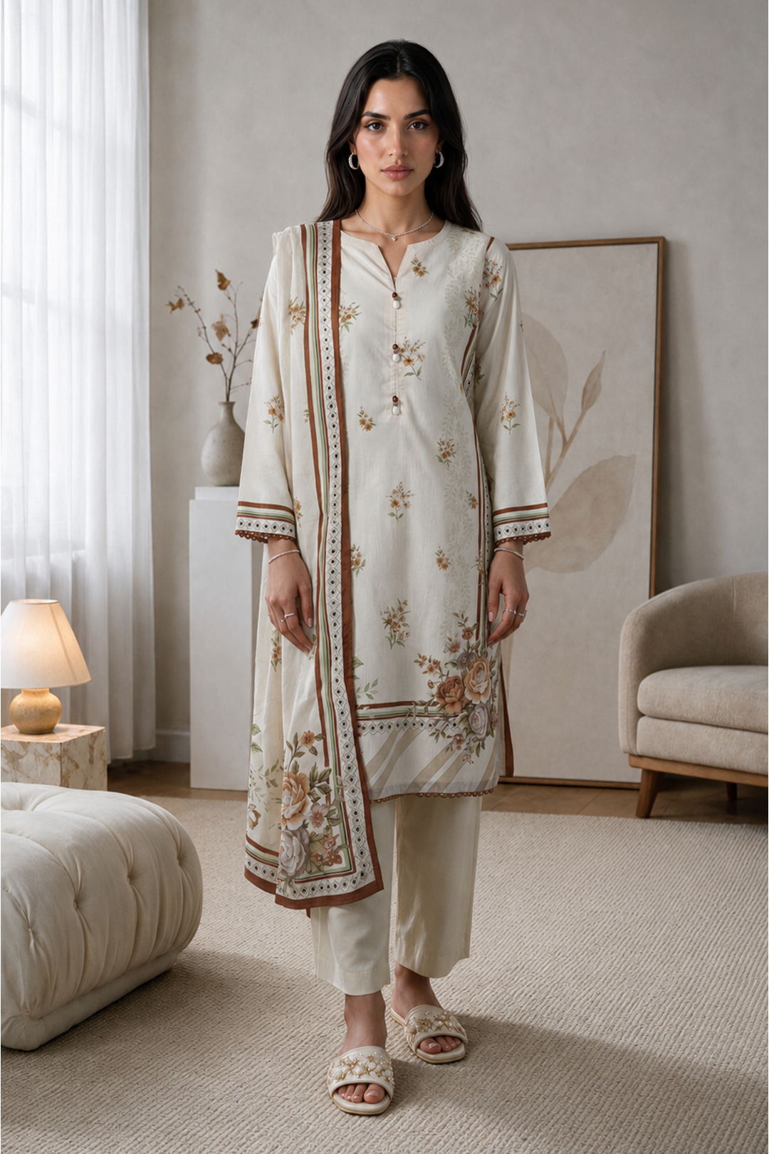 Kurta Dupatta Trouser - 2981