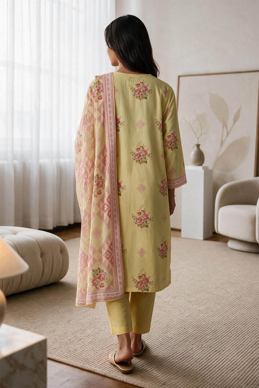 Kurta Dupatta Trouser - 2986