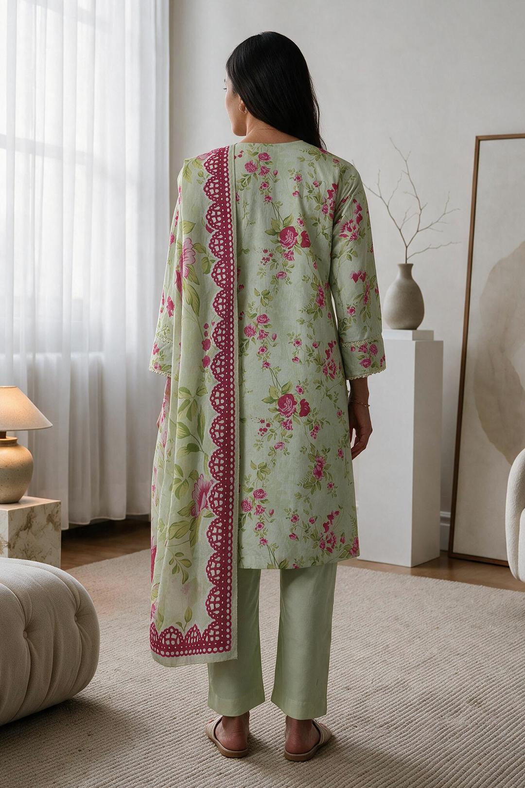 Kurta Dupatta Trouser - 2989