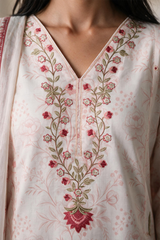 Embroidered Kurta Dupatta Trouser - 3008