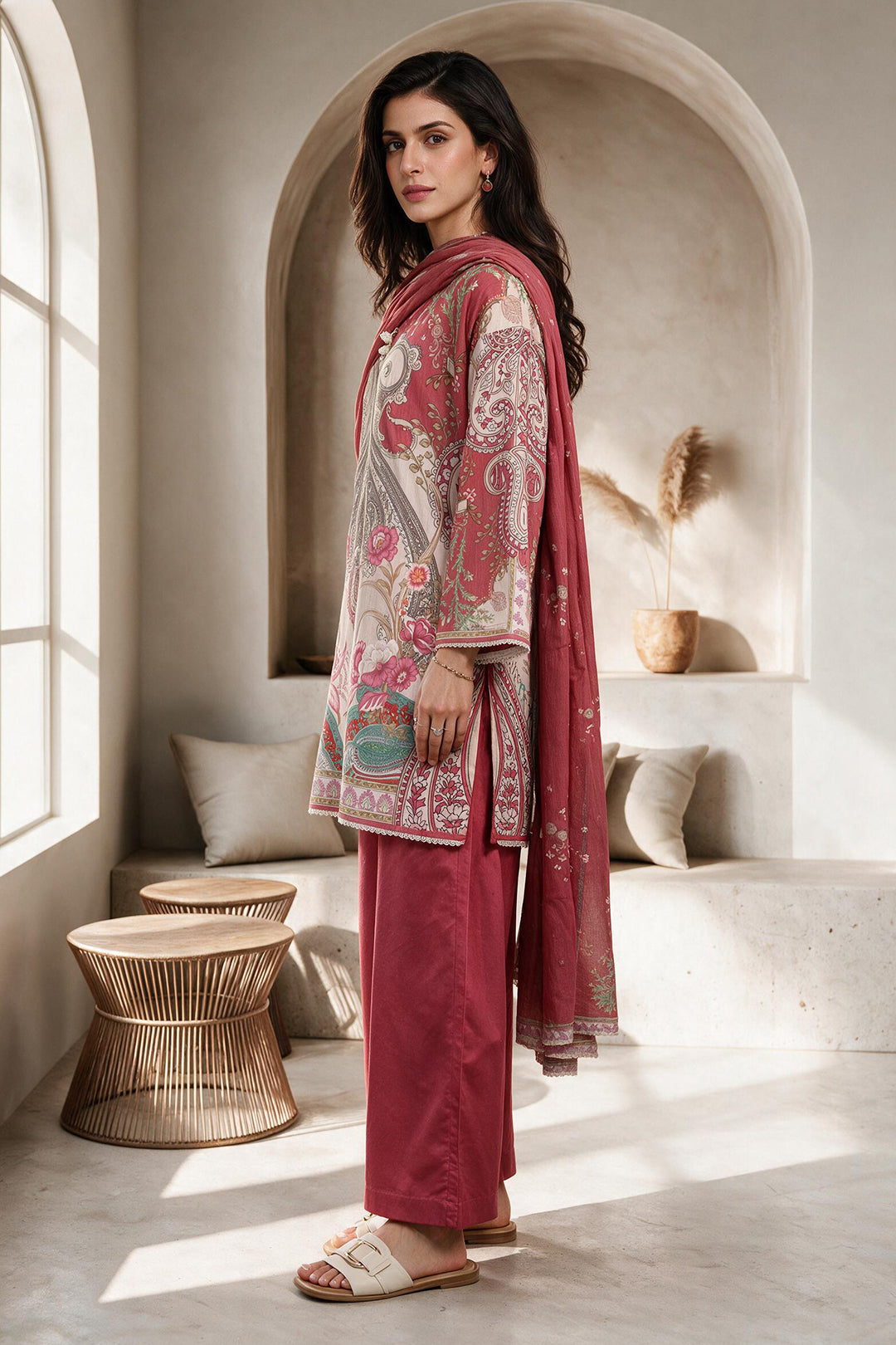 Kurta Dupatta Trouser - 3166