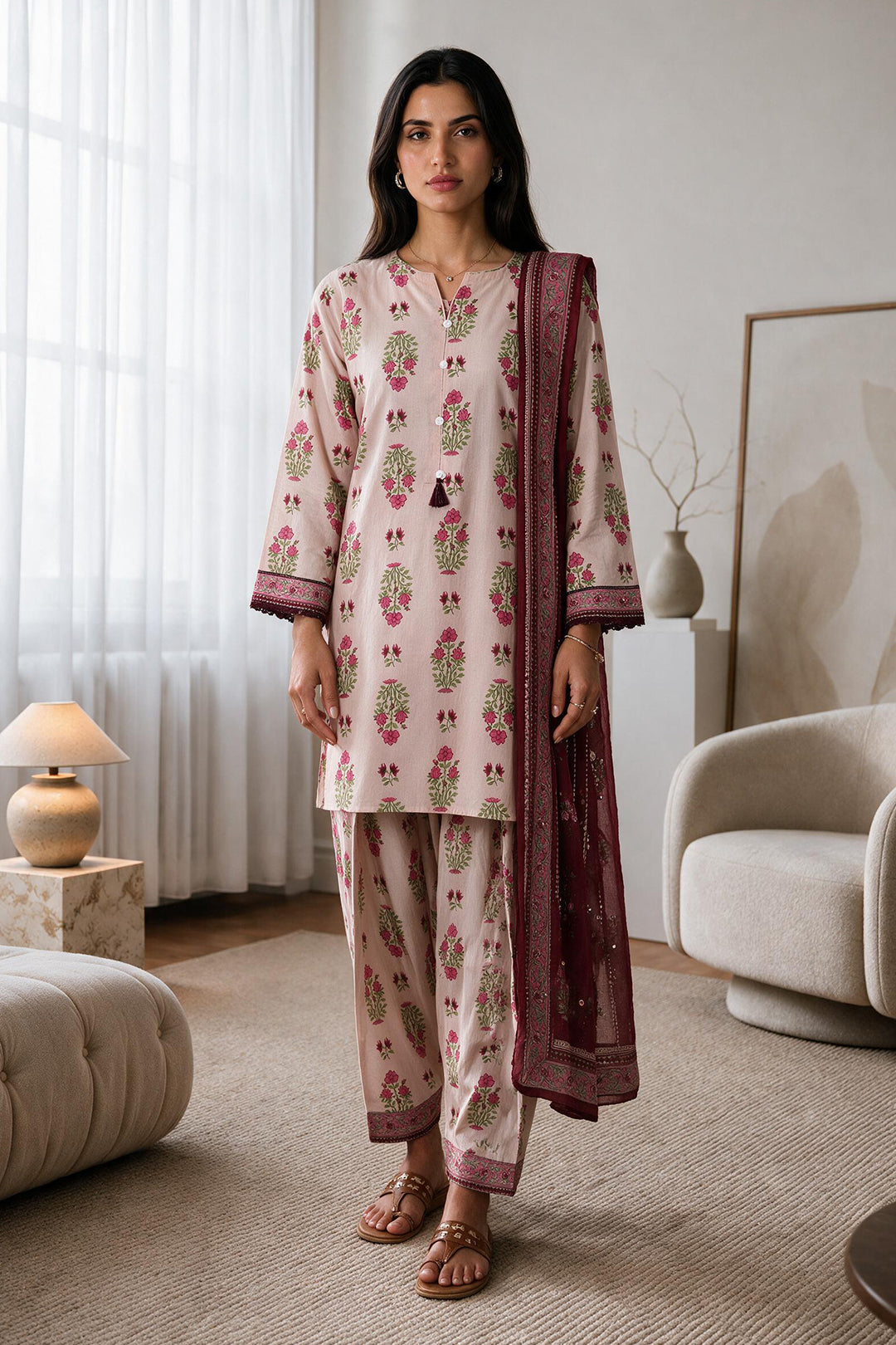 Kurta Dupatta Trouser - 3169