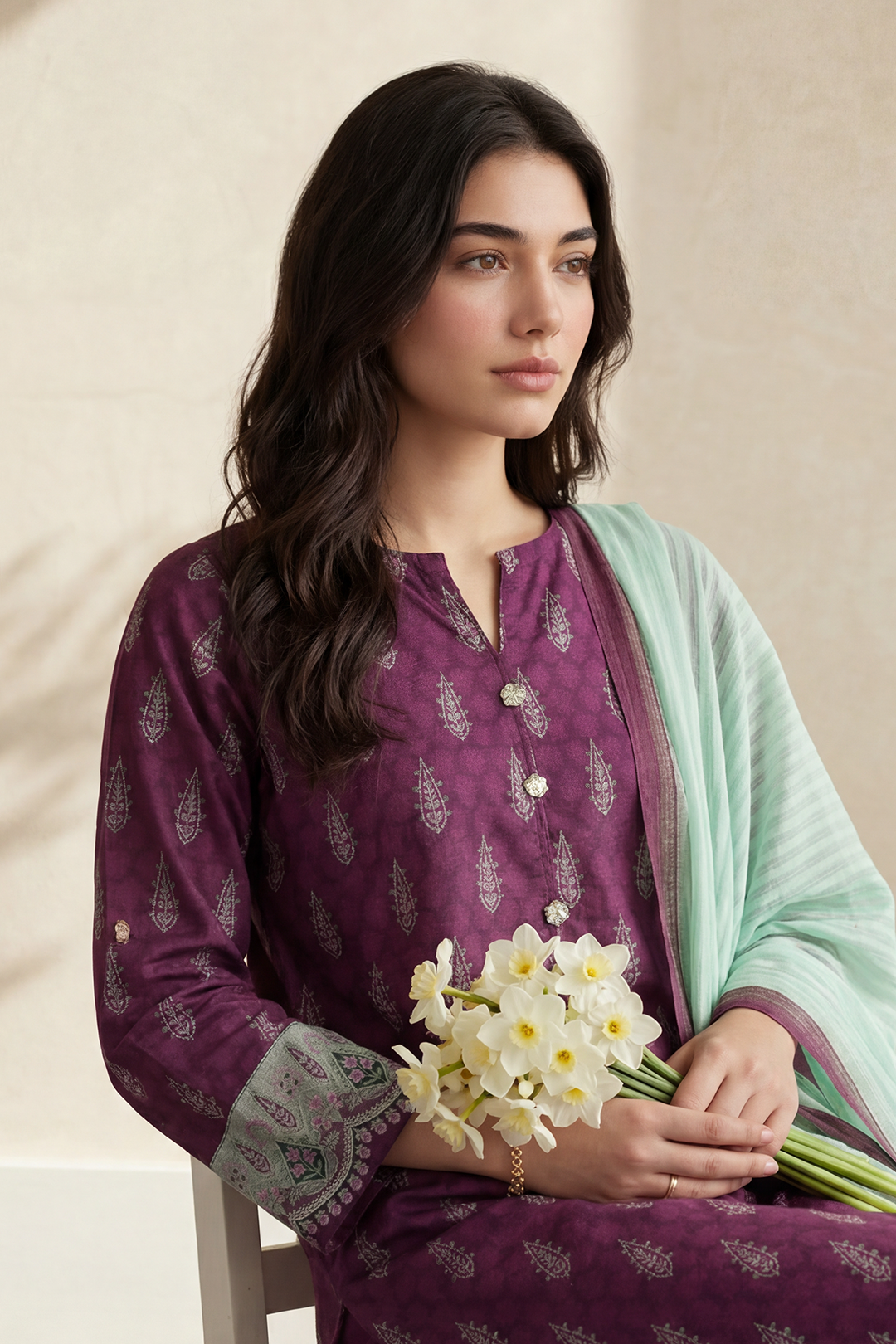 Kurta Dupatta Trouser - 3184