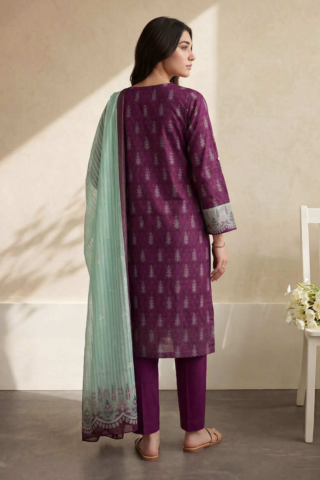 Kurta Dupatta Trouser - 3184