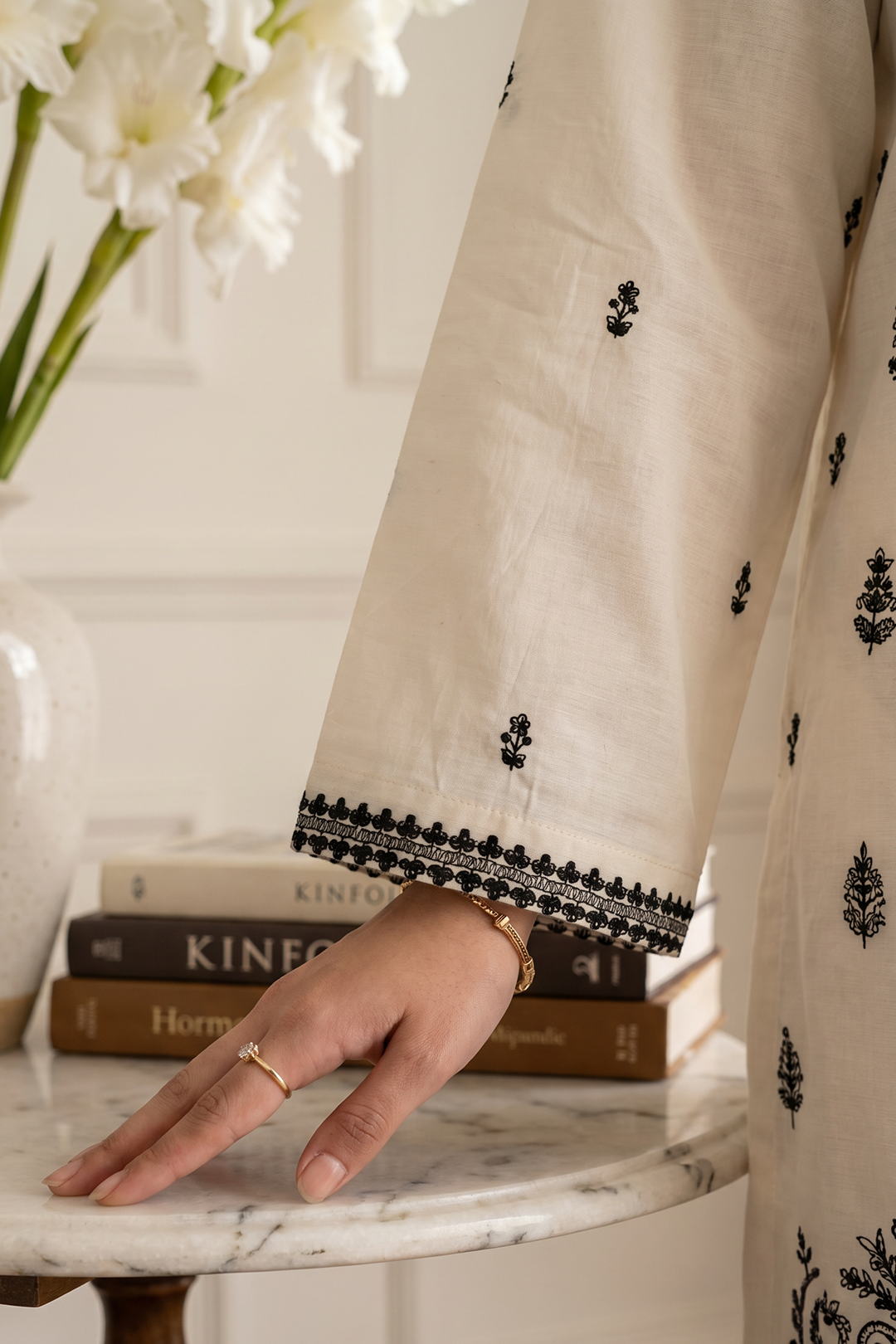 Embroidered Kurta Dupatta Trouser - 3250