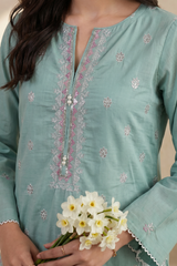 Embroidered Kurta Dupatta Trouser - 3252