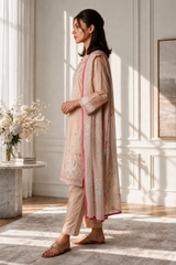 Embroidered Kurta Dupatta Trouser - 3282