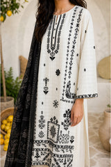 Embroidered Kurta Dupatta Trouser - 3360