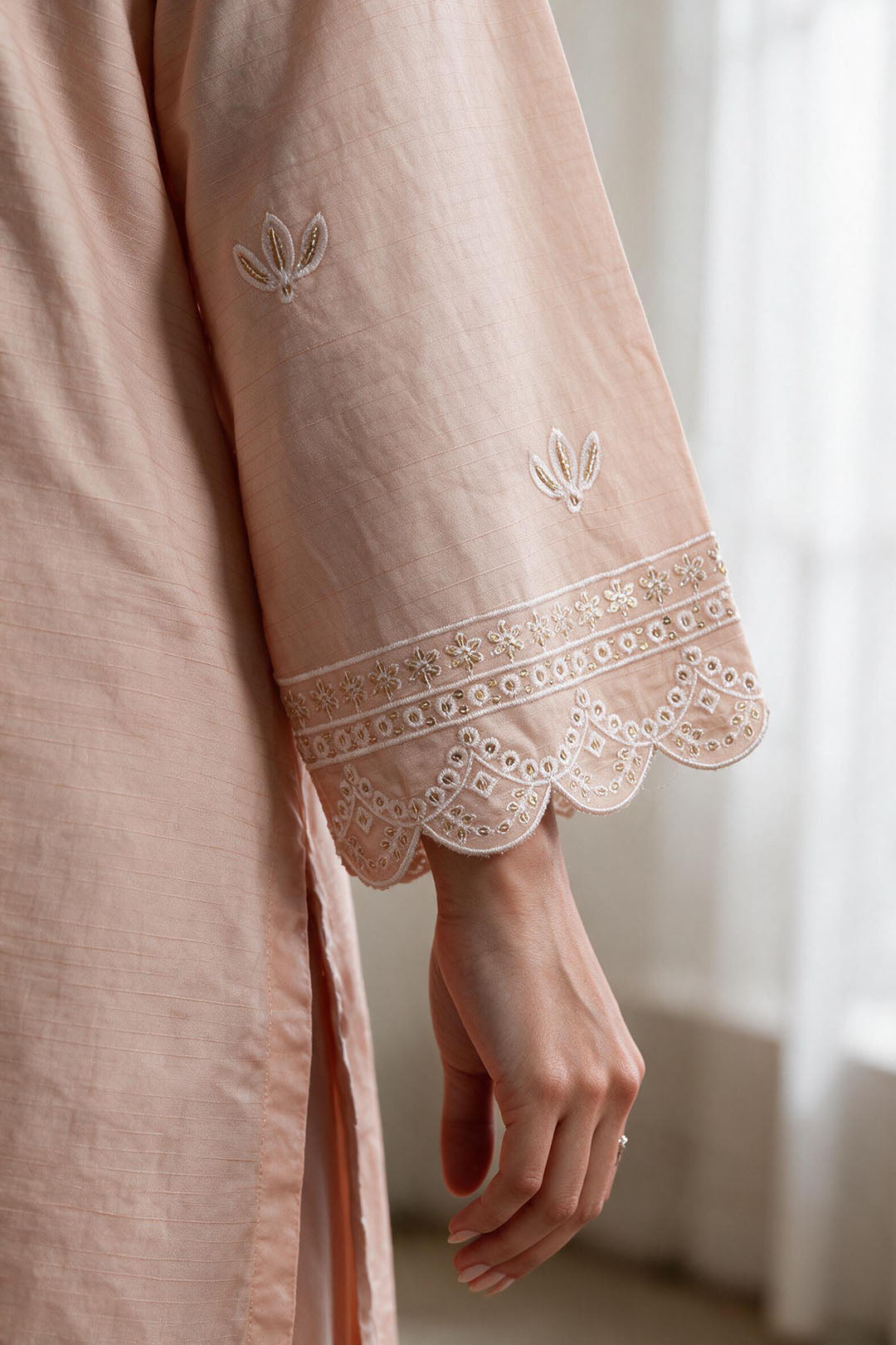 Embroidered Kurta Dupatta Trouser - 3365