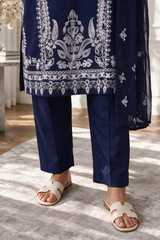 Embroidered Kurta Dupatta Trouser - 3371