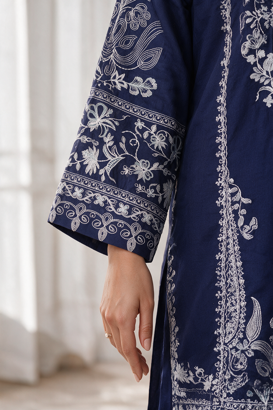 Embroidered Kurta Dupatta Trouser - 3371