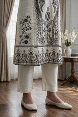 Embroidered Kurta Dupatta Trouser - 3398