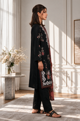 Embroidered Kurta Dupatta Trouser - 3402