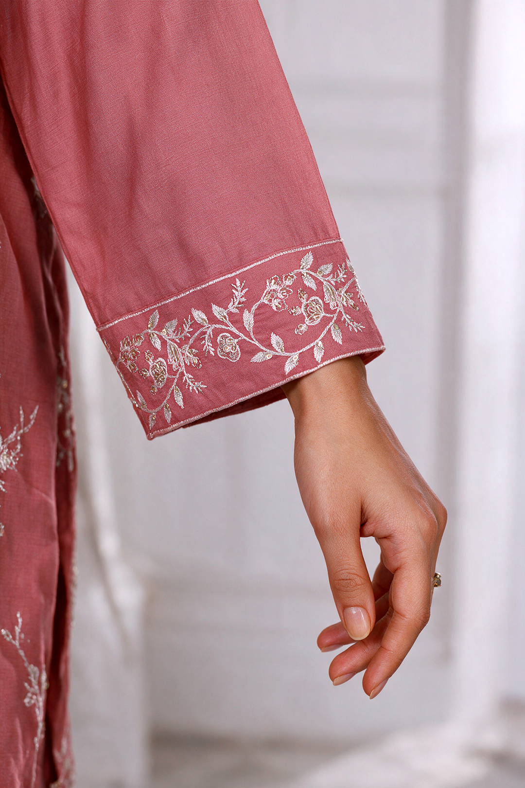Embroidered Kurta Dupatta Trouser - 3418